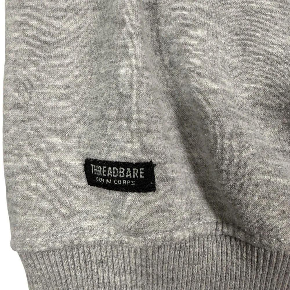 THREADBARE DENIM CORPS Small Gray Sweatshirt Pullover Men’s Activewear
